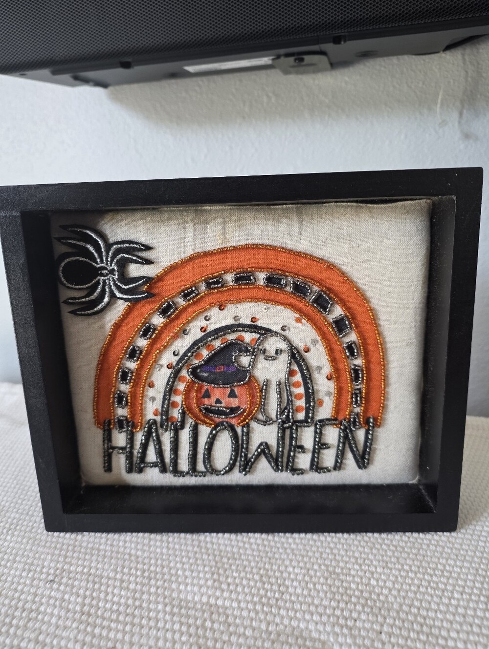 Halloween Embroidery Framed Decor
